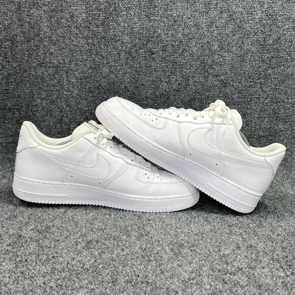 Nike‎ Air Force 1 Low \'07 Shoes Men\'s White Leather Retro Athletic Lace Sneakers main image 6